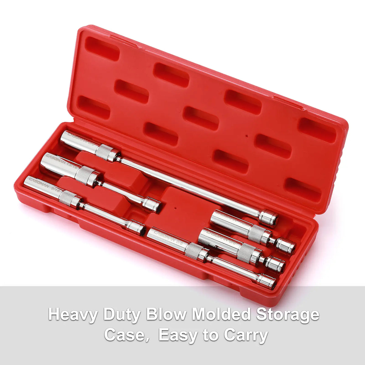 6-Piece Magnetic Swivel Spark Plug Socket Set – 360° Flexibility for Hard-to-Reach Spark Plugs