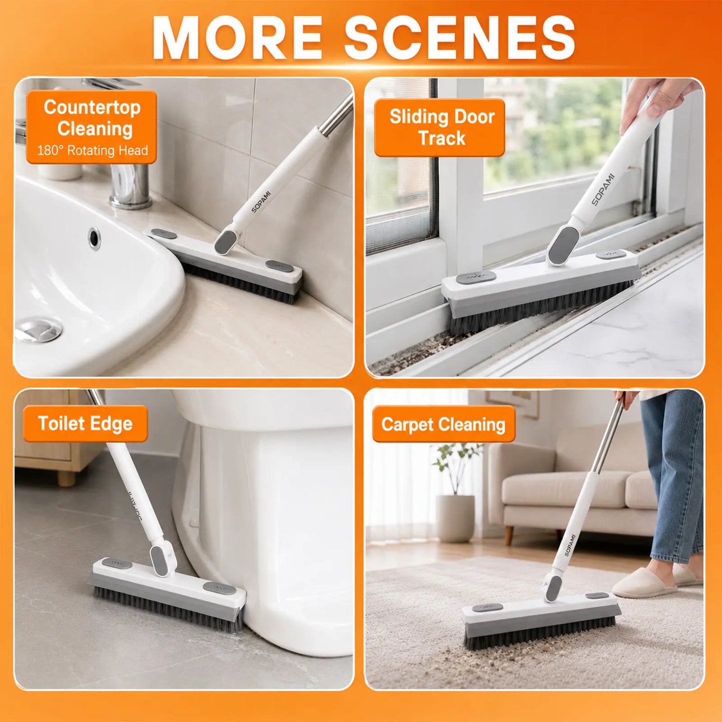 180° Rotating Gap Cleaning Tool